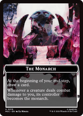 The Monarch (016) // Vibranium (031) Double-Sided Token (Surge Foil) [Marvel Super Heroes Commander Tokens] MTG Single Magic: The Gathering  | Multizone: Comics And Games