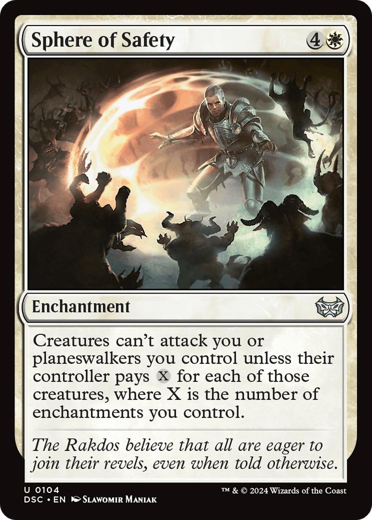 Sphere of Safety [Duskmourn: House of Horror Commander] MTG Single Magic: The Gathering  | Multizone: Comics And Games