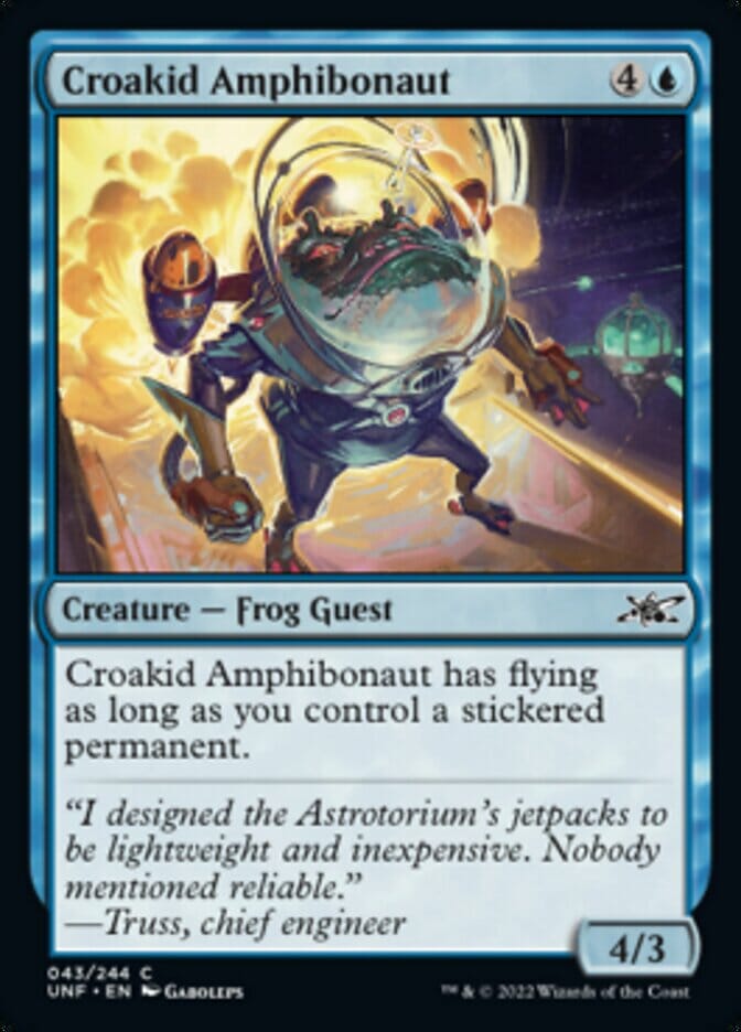 Croakid Amphibonaut [Unfinity] MTG Single Magic: The Gathering  | Multizone: Comics And Games