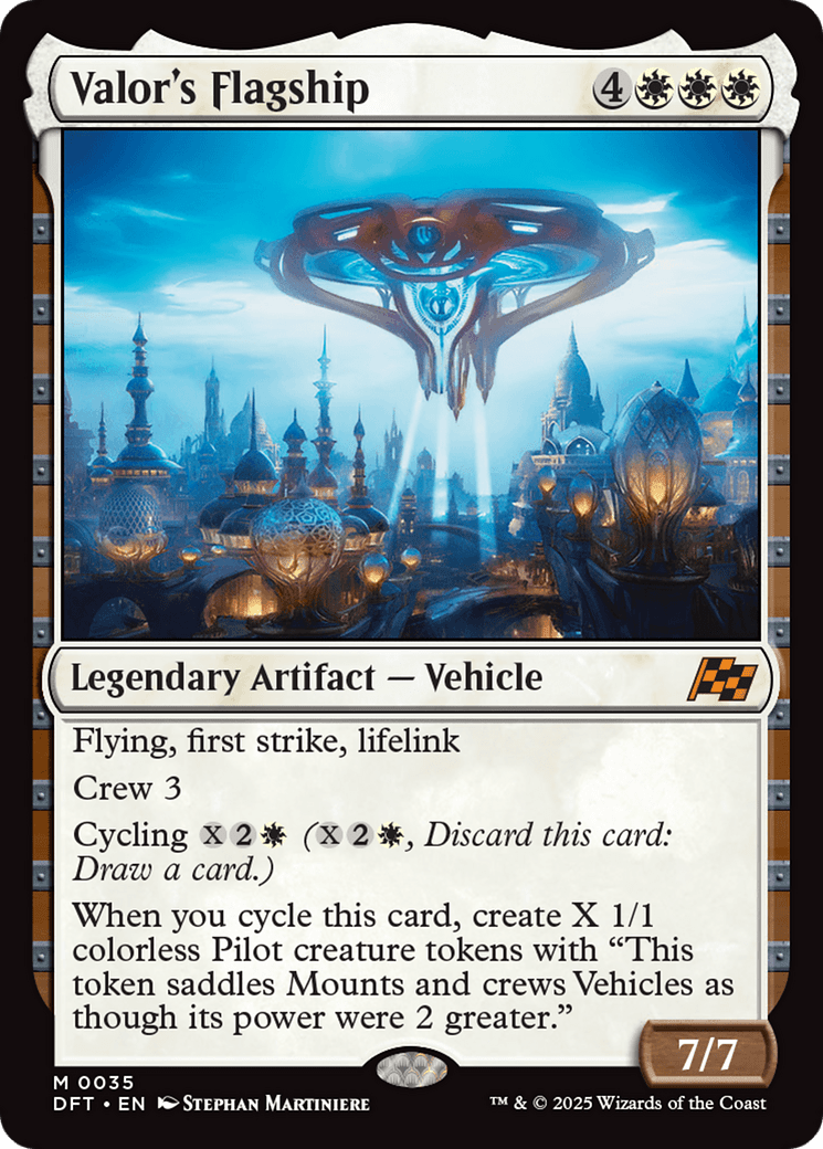 Valor's Flagship [Aetherdrift] MTG Single Magic: The Gathering  | Multizone: Comics And Games