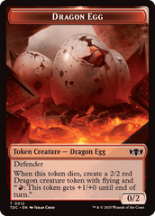 Dragon Egg // Dragon (0013) Double-Sided Token [Tarkir: Dragonstorm Commander Tokens] MTG Single Magic: The Gathering  | Multizone: Comics And Games