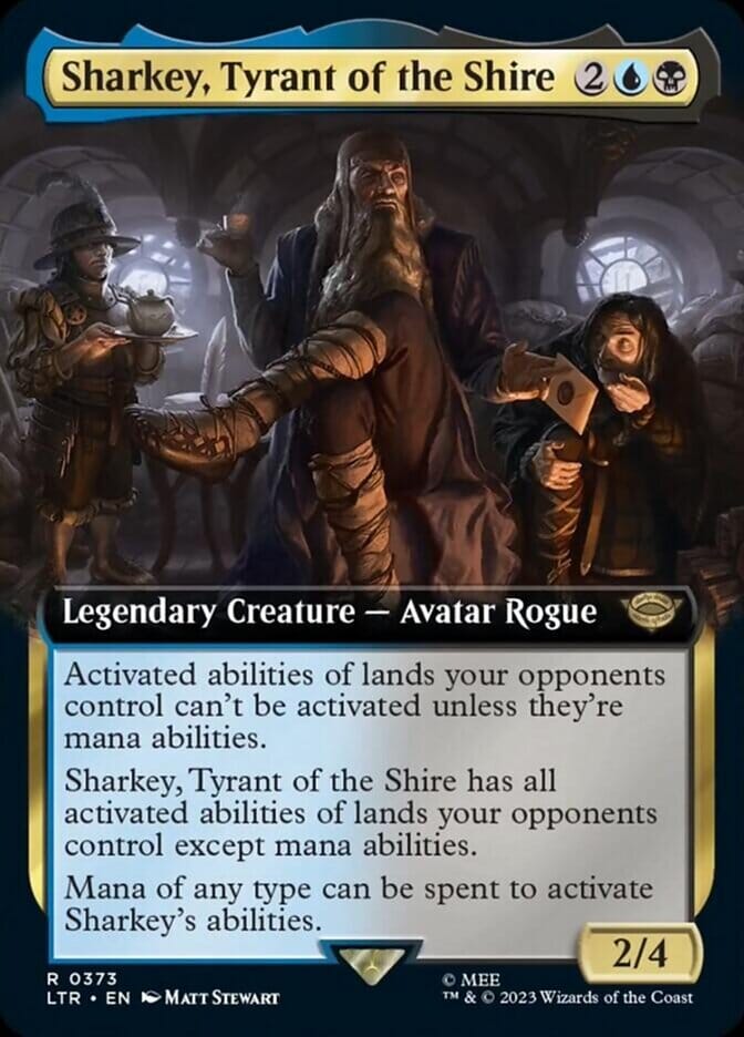 Sharkey, Tyrant of the Shire (Extended Art) [The Lord of the Rings: Tales of Middle-Earth] MTG Single Magic: The Gathering  | Multizone: Comics And Games