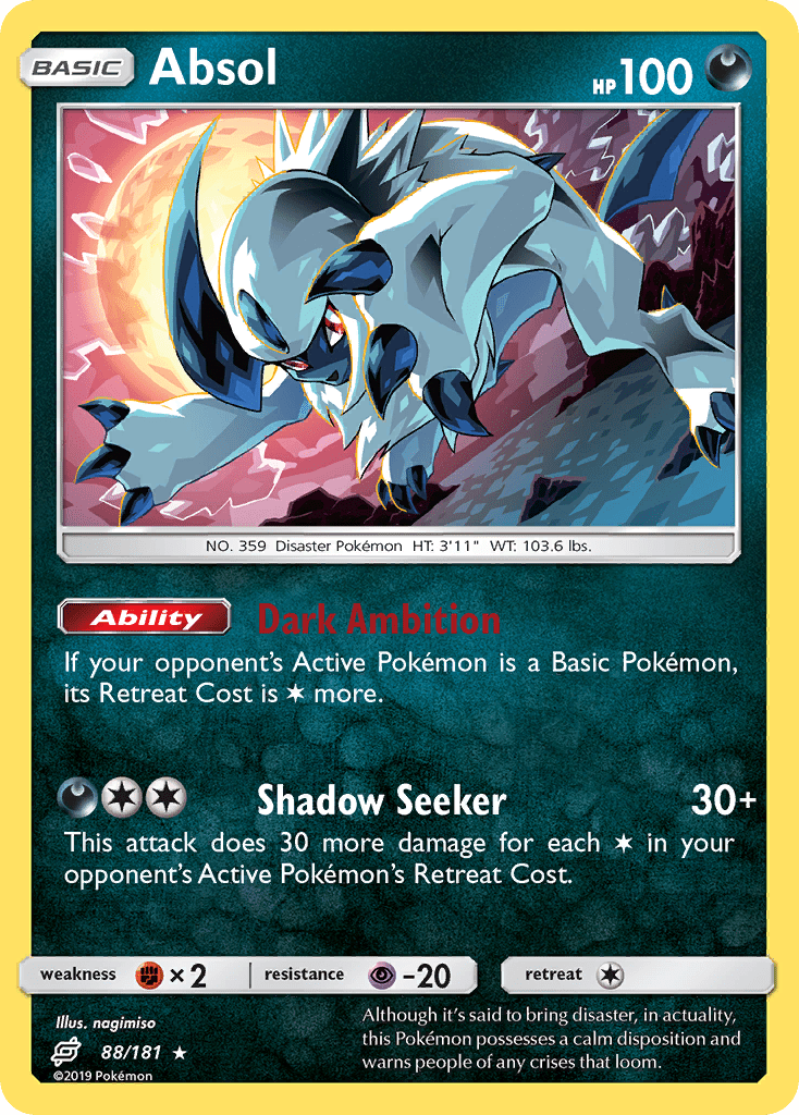 Absol (88/181) [Sun & Moon: Team Up] Pokemon Single Pokémon  | Multizone: Comics And Games