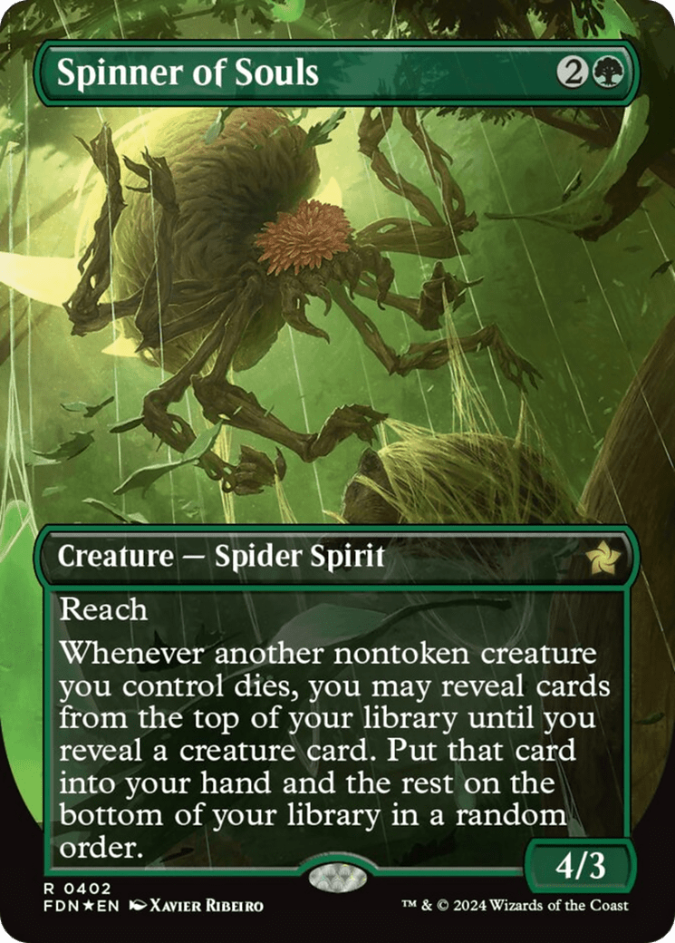 Spinner of Souls (Borderless) (Mana Foil) [Foundations] MTG Single Magic: The Gathering  | Multizone: Comics And Games