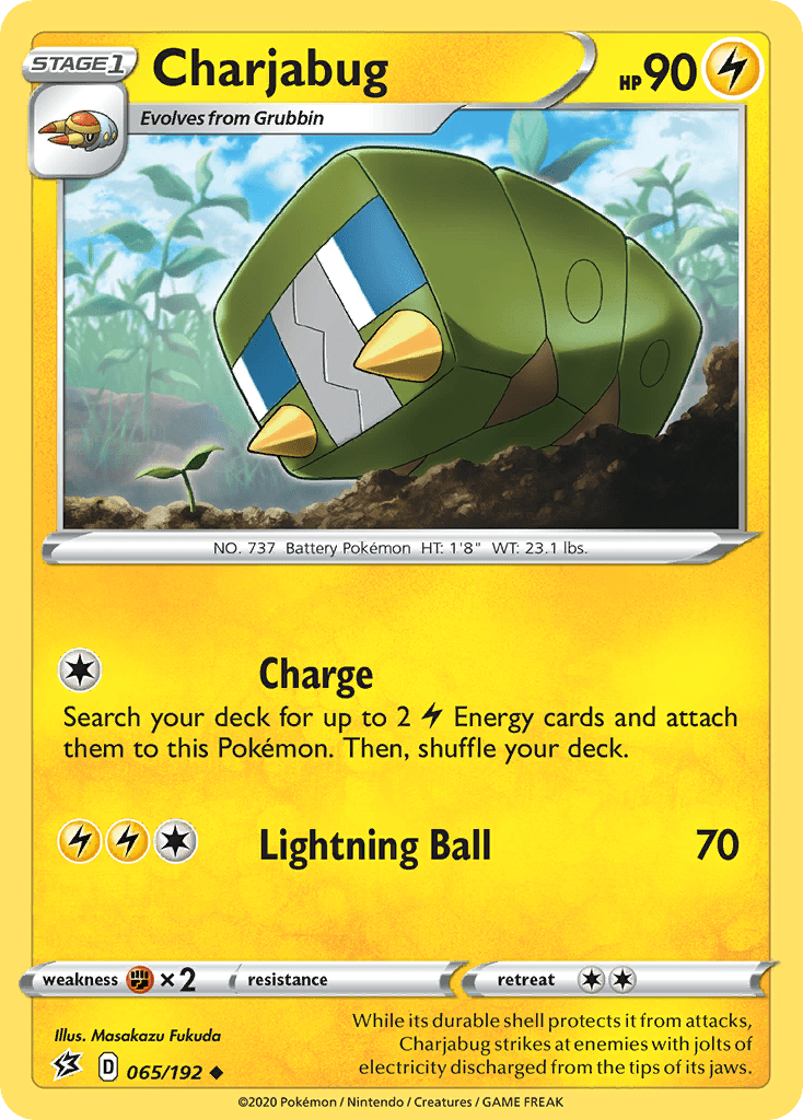 Charjabug (065/192) [Sword & Shield: Rebel Clash] Pokemon Single Pokémon  | Multizone: Comics And Games