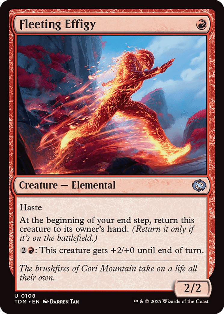 Fleeting Effigy [Tarkir: Dragonstorm] MTG Single Magic: The Gathering  | Multizone: Comics And Games