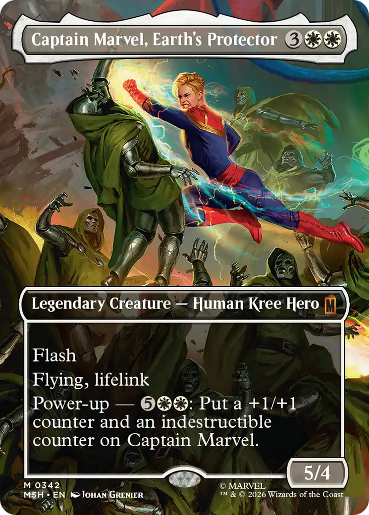 Captain Marvel, Earth's Protector (Borderless) (0342) [Marvel Super Heroes] | Multizone: Comics And Games