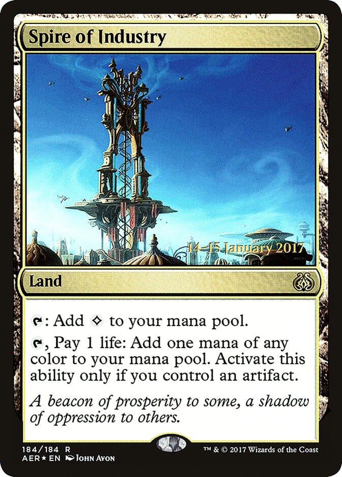 Spire of Industry [Aether Revolt Prerelease Promos] MTG Single Magic: The Gathering  | Multizone: Comics And Games