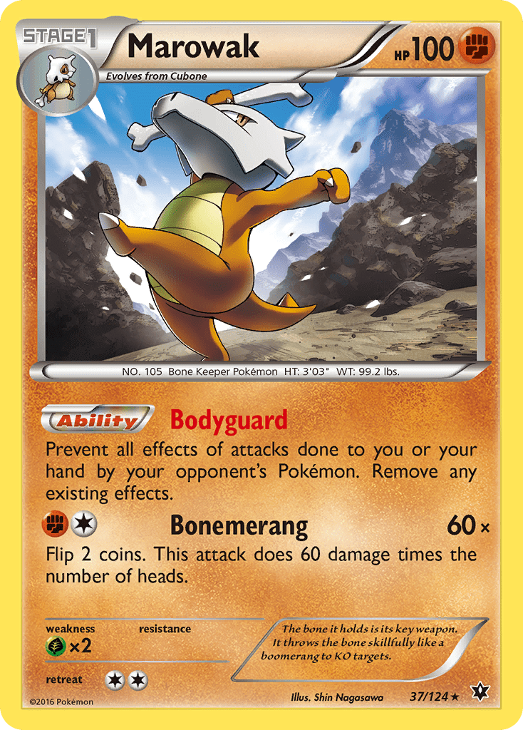 Marowak (37/124) [XY: Fates Collide] Pokemon Single Pokémon  | Multizone: Comics And Games