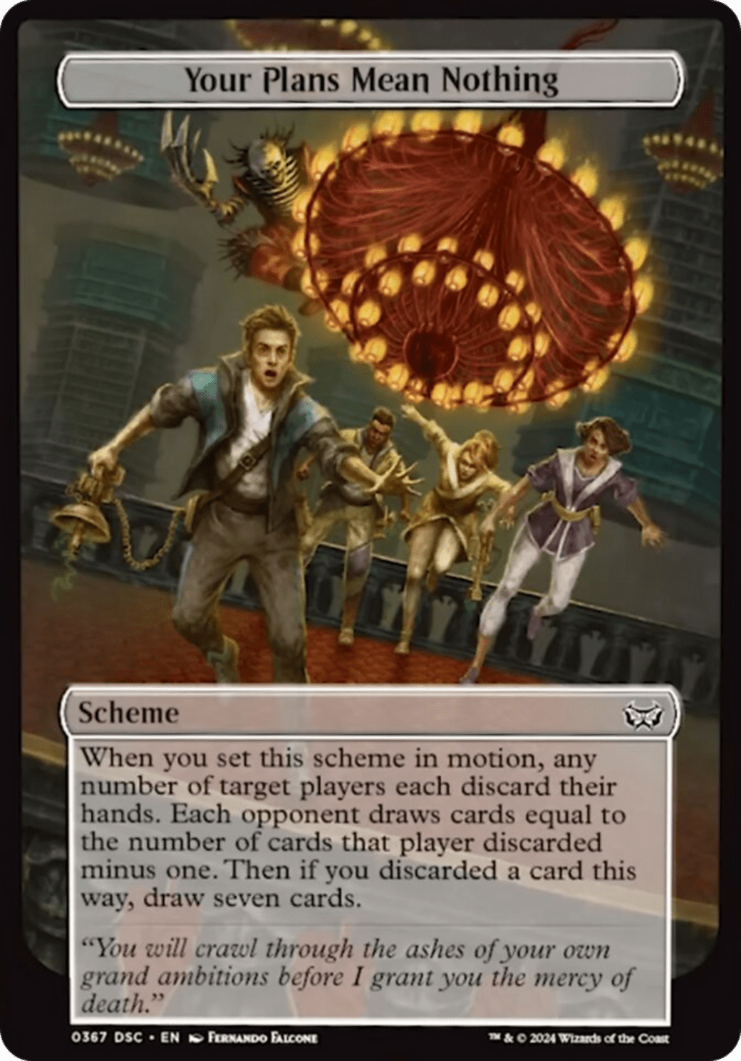 Your Plans Mean Nothing (Full Art) [Duskmourn: Archenemy] MTG Single Magic: The Gathering  | Multizone: Comics And Games
