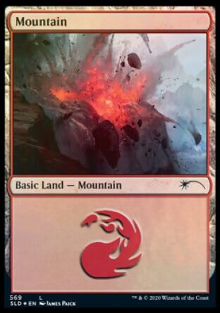Mountain (Smashing) (569) [Secret Lair Drop Promos] MTG Single Magic: The Gathering  | Multizone: Comics And Games
