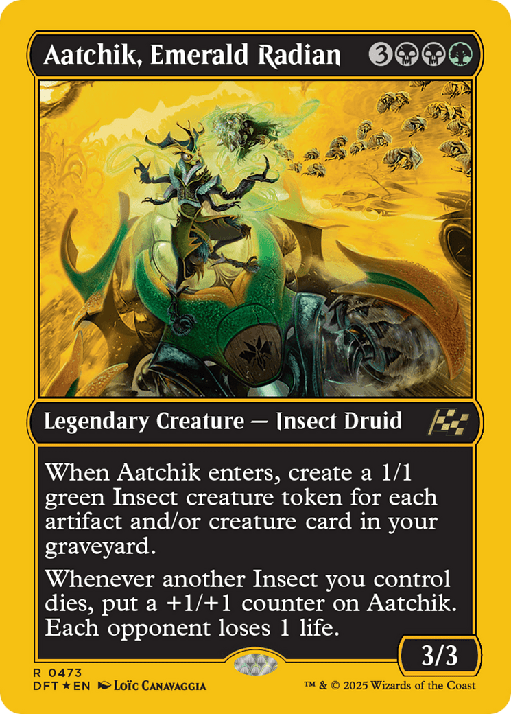 Aatchik, Emerald Radian (First-Place Foil) [Aetherdrift] MTG Single Magic: The Gathering  | Multizone: Comics And Games