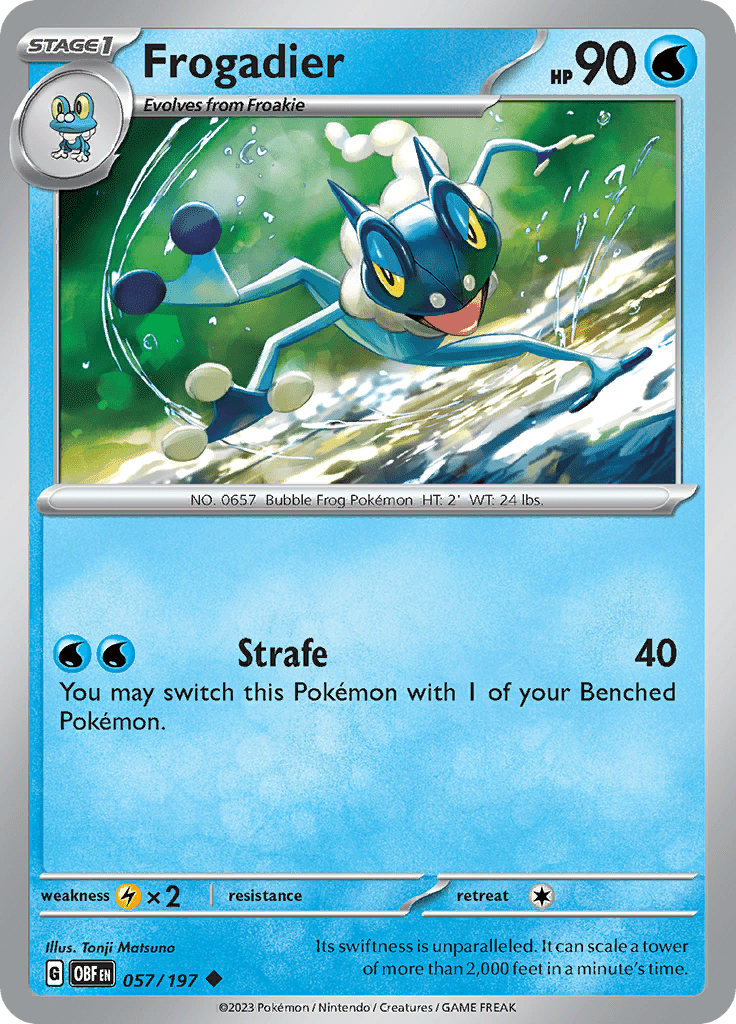 Frogadier (057/197) [Scarlet & Violet: Obsidian Flames] Pokemon Single Pokémon  | Multizone: Comics And Games