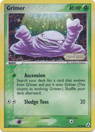 Grimer (54/92) (Stamped) [EX: Legend Maker] Pokemon Single Pokémon  | Multizone: Comics And Games