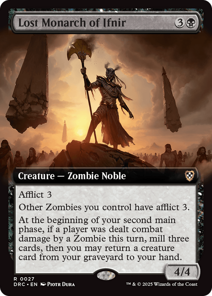 Lost Monarch of Ifnir (Extended Art) [Aetherdrift Commander] MTG Single Magic: The Gathering  | Multizone: Comics And Games