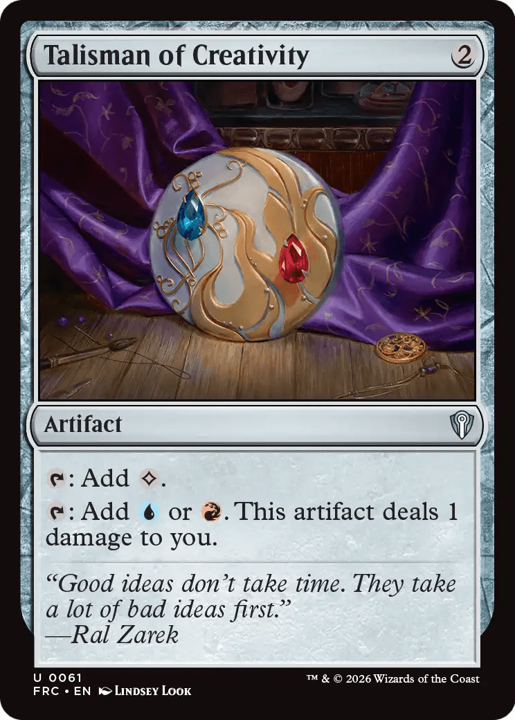 Talisman of Creativity [Reality Fracture Commander] MTG Single Magic: The Gathering  | Multizone: Comics And Games