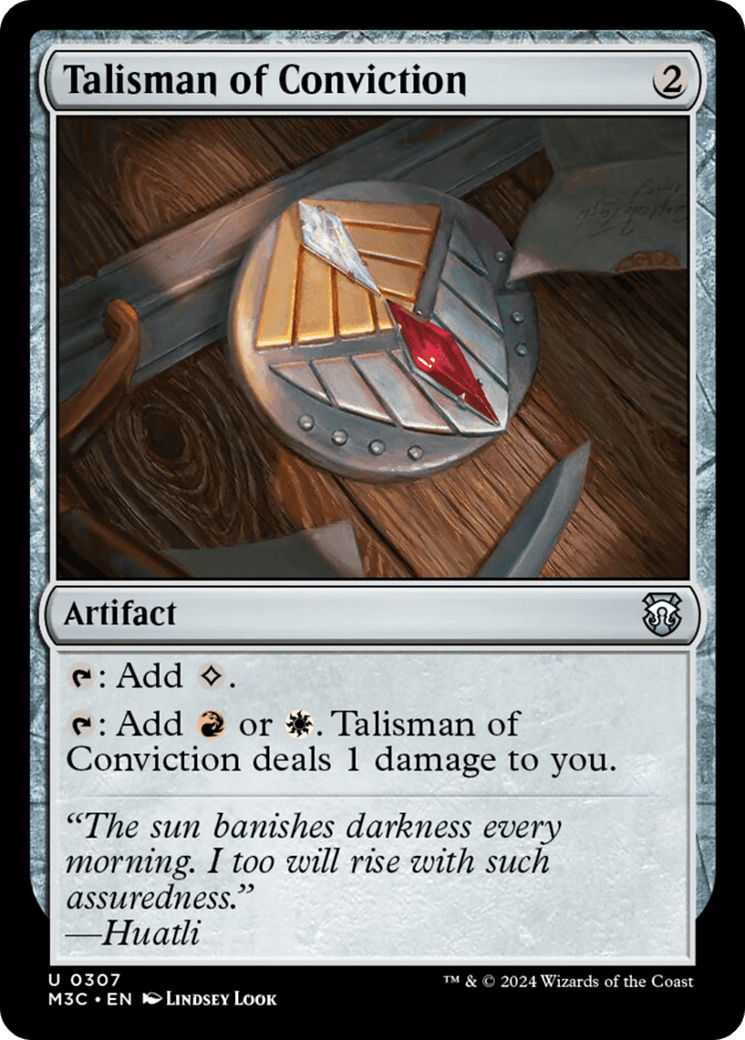 Talisman of Conviction (Ripple Foil) [Modern Horizons 3 Commander] MTG Single Magic: The Gathering  | Multizone: Comics And Games