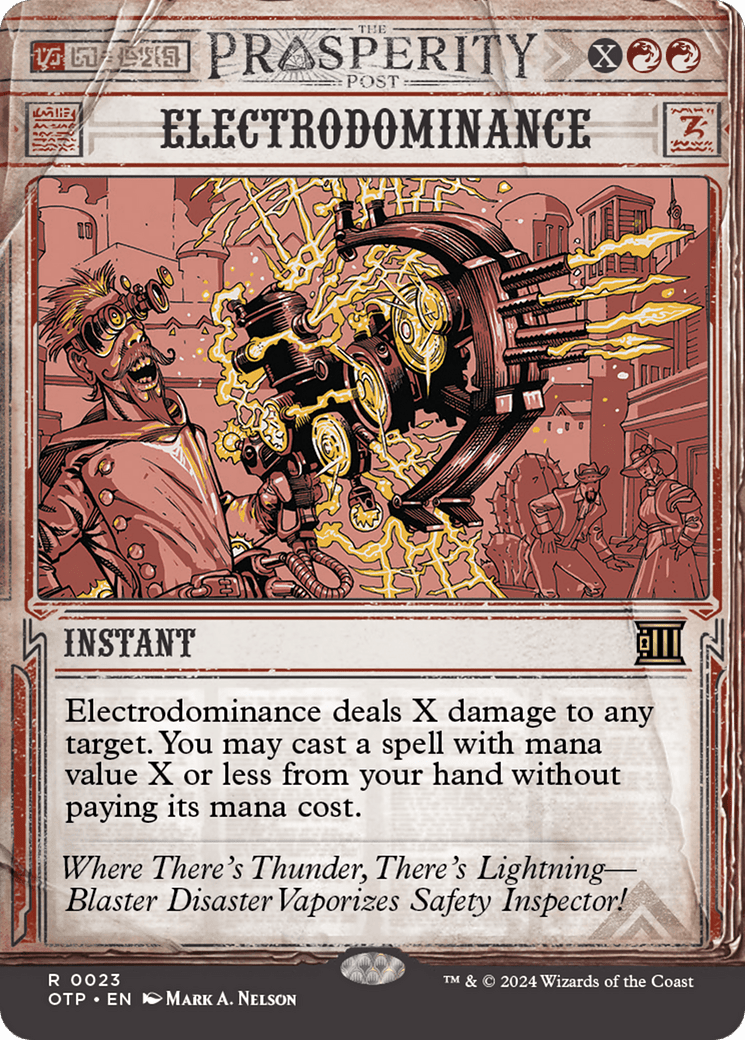 Electrodominance [Outlaws of Thunder Junction: Breaking News] MTG Single Magic: The Gathering  | Multizone: Comics And Games