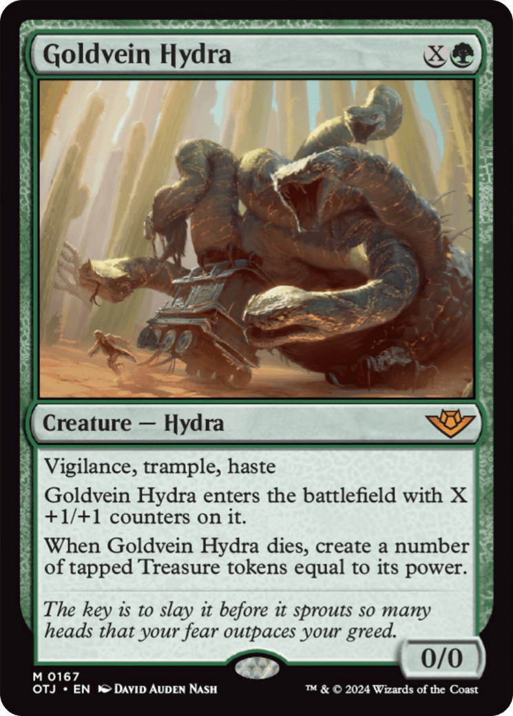 Goldvein Hydra [Outlaws of Thunder Junction] MTG Single Magic: The Gathering  | Multizone: Comics And Games