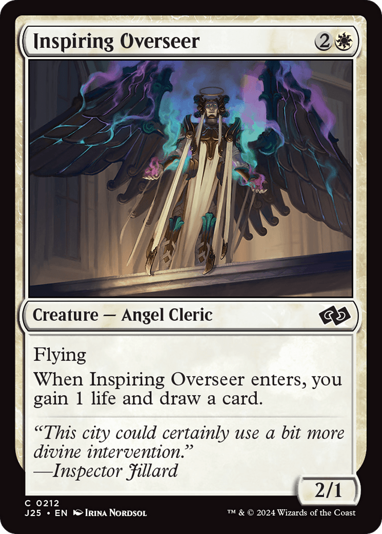 Inspiring Overseer [Foundations Jumpstart] MTG Single Magic: The Gathering  | Multizone: Comics And Games