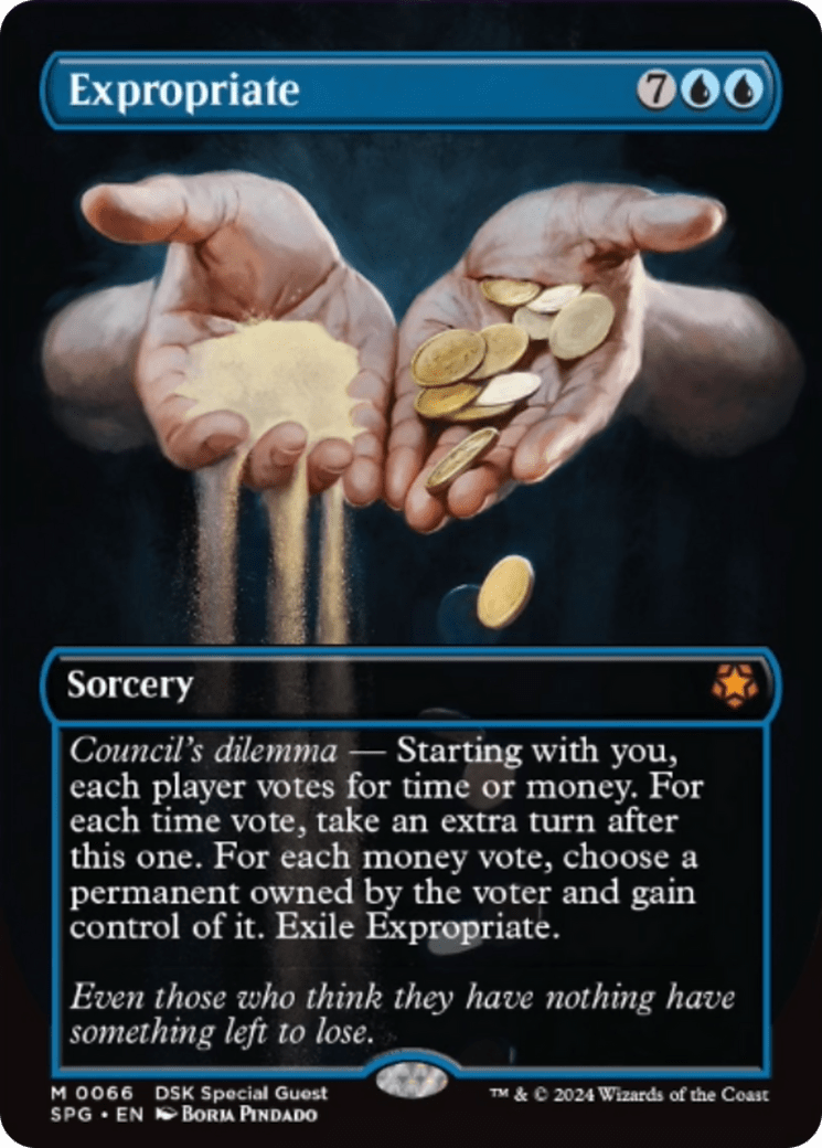 Expropriate (Borderless) [Duskmourn: House of Horror Special Guests] MTG Single Magic: The Gathering  | Multizone: Comics And Games