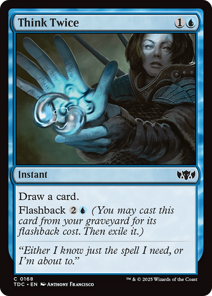 Think Twice [Tarkir: Dragonstorm Commander] MTG Single Magic: The Gathering  | Multizone: Comics And Games