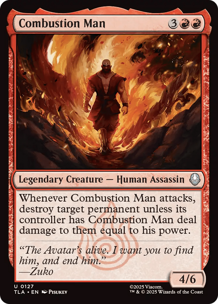 Combustion Man [Avatar: The Last Airbender] MTG Single Magic: The Gathering  | Multizone: Comics And Games