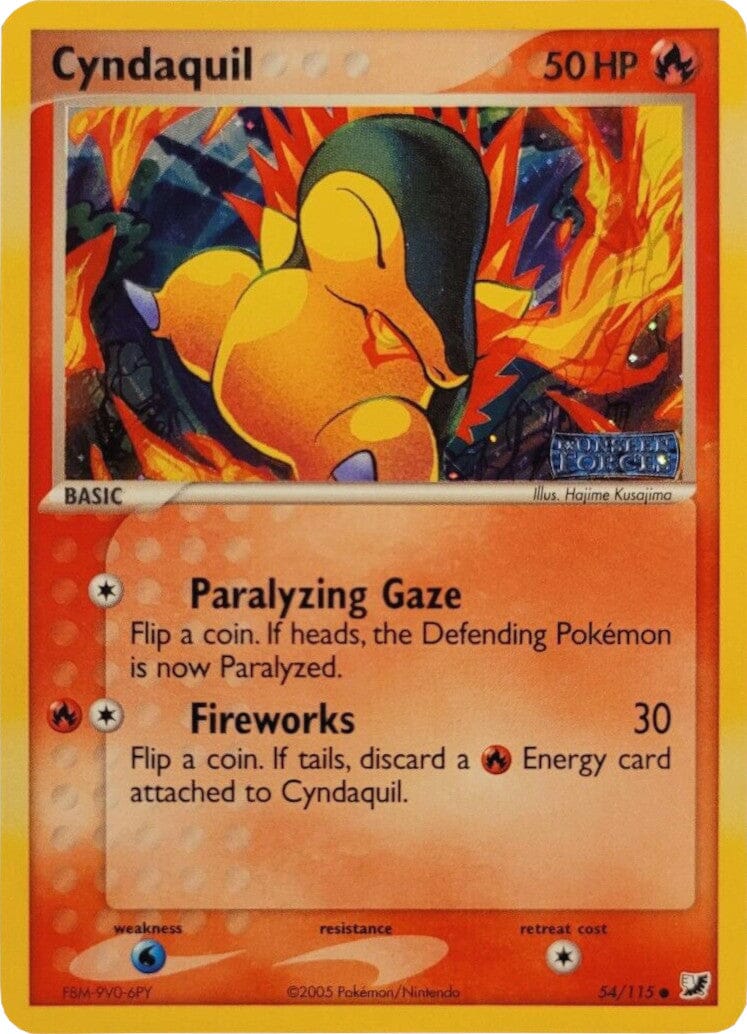 Cyndaquil (54/115) (Stamped) [EX: Unseen Forces] Pokemon Single Pokémon  | Multizone: Comics And Games