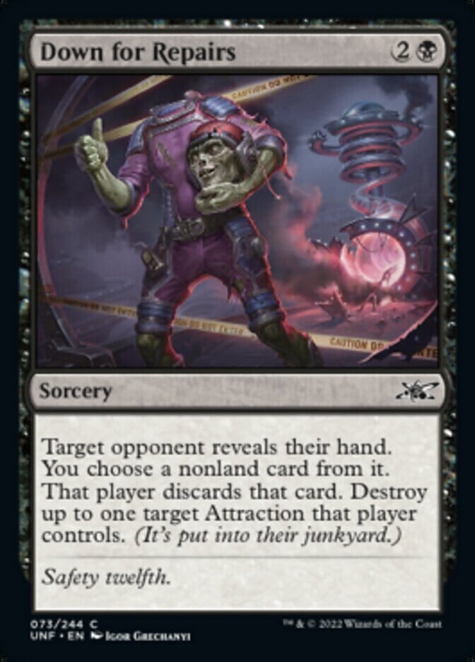 Down for Repairs [Unfinity] MTG Single Magic: The Gathering  | Multizone: Comics And Games