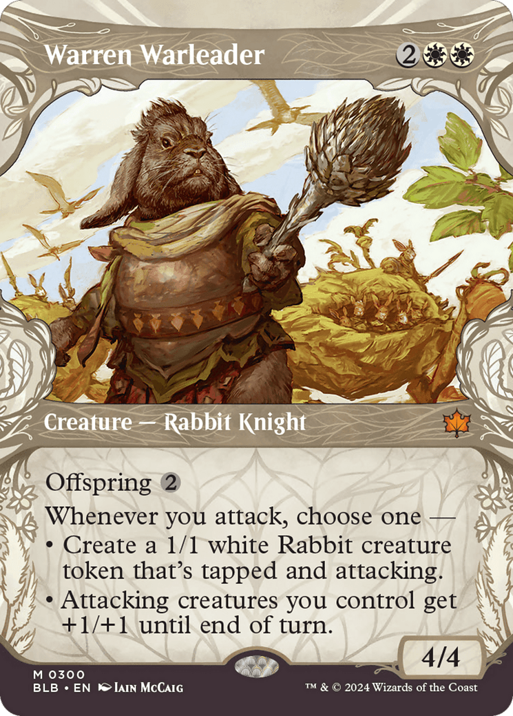Warren Warleader (Showcase) [Bloomburrow] MTG Single Magic: The Gathering  | Multizone: Comics And Games