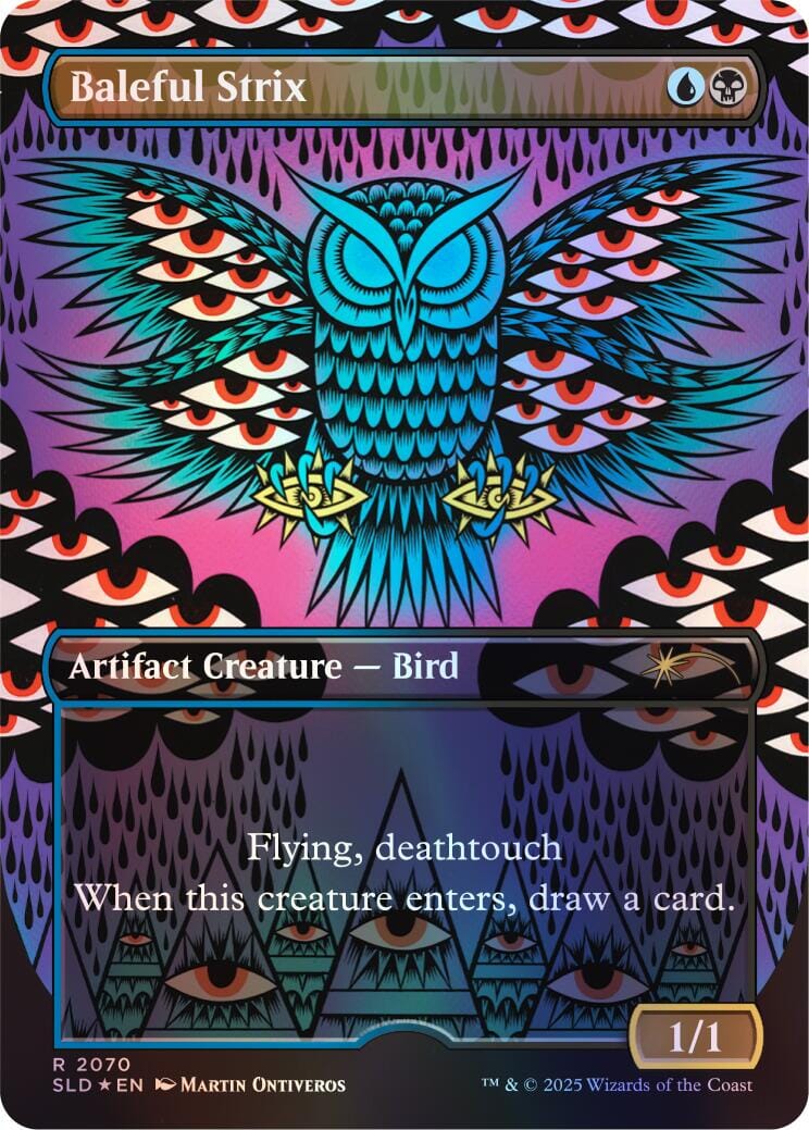 Baleful Strix (2070) (Rainbow Foil) [Secret Lair Drop Series] MTG Single Magic: The Gathering  | Multizone: Comics And Games