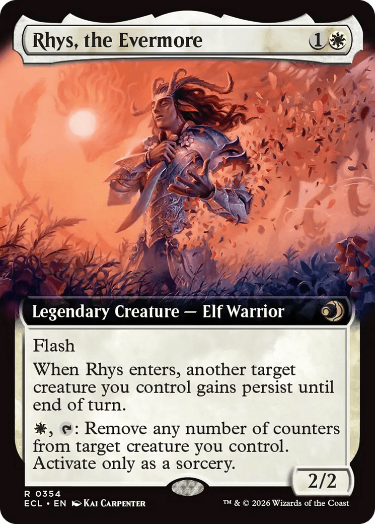 Rhys, the Evermore (Extended Art) [Lorwyn Eclipsed] MTG Single Magic: The Gathering  | Multizone: Comics And Games