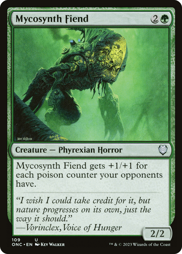 Mycosynth Fiend [Phyrexia: All Will Be One Commander] MTG Single Magic: The Gathering  | Multizone: Comics And Games
