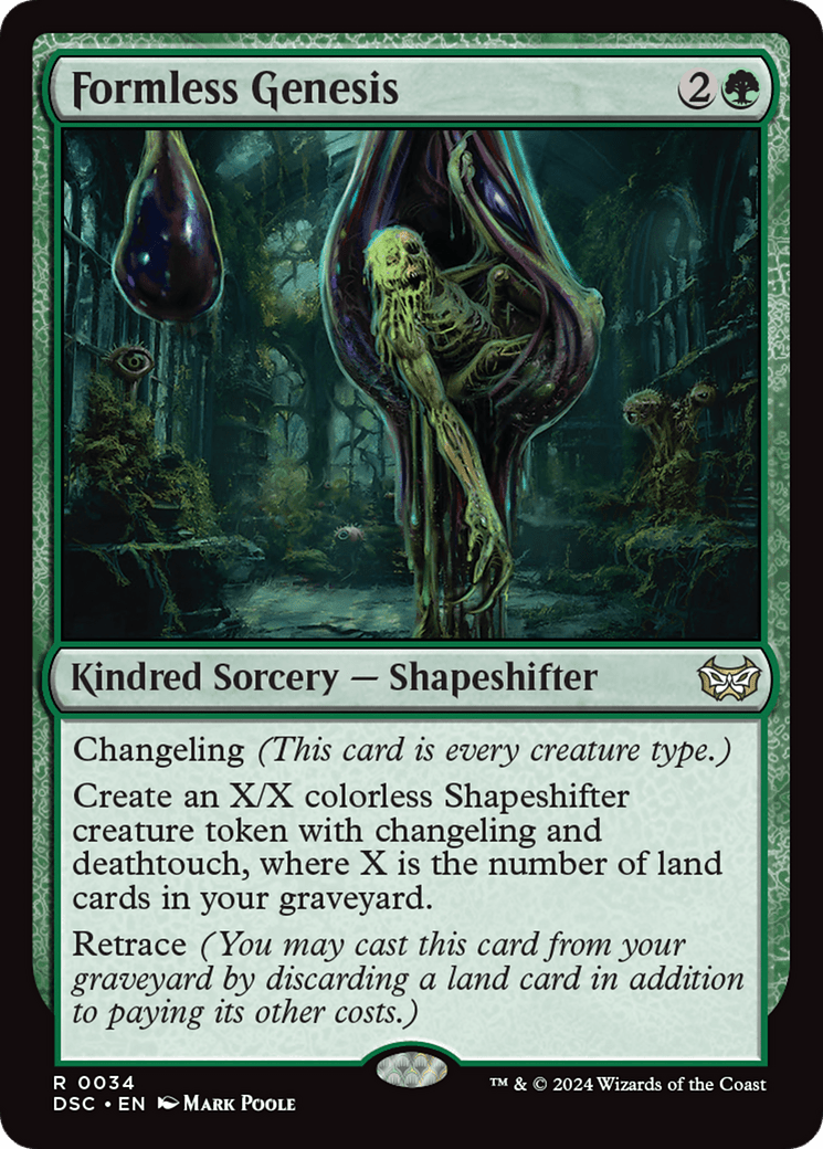 Formless Genesis [Duskmourn: House of Horror Commander] MTG Single Magic: The Gathering  | Multizone: Comics And Games