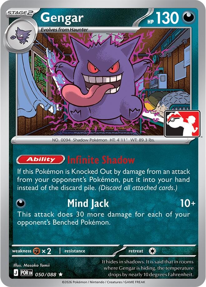 Gengar (050/088) [Prize Pack Series Nine] Pokemon Single Pokémon  | Multizone: Comics And Games