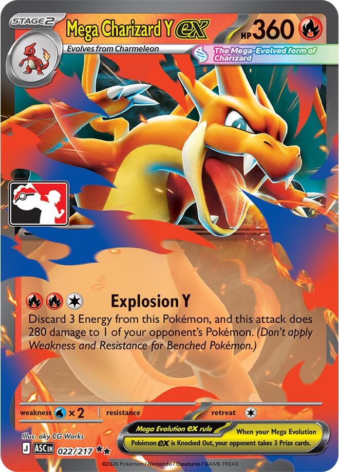 Mega Charizard Y ex (022/217) [Prize Pack Series Nine] Pokemon Single Pokémon  | Multizone: Comics And Games