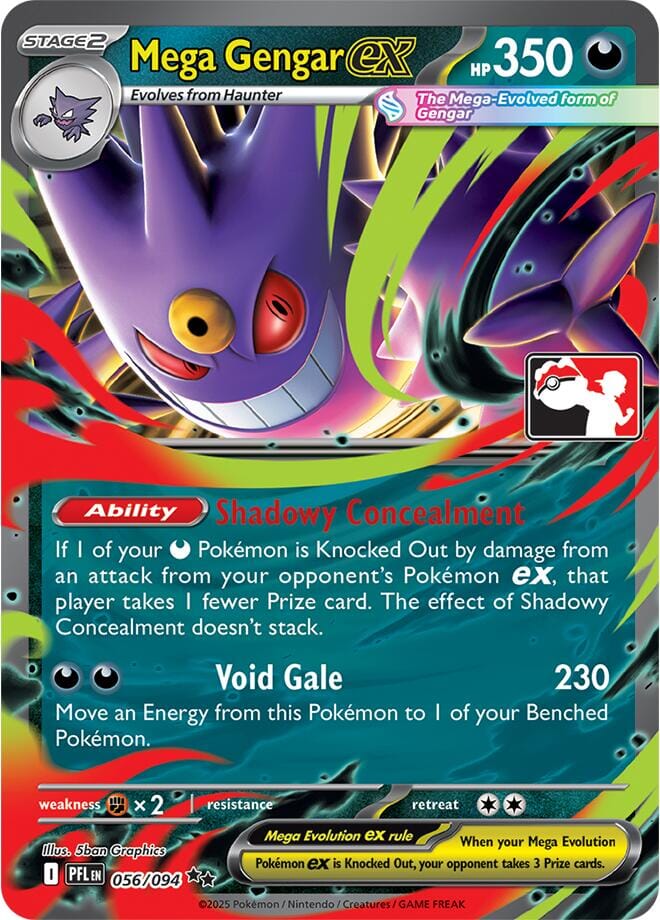 Mega Gengar ex (056/094) [Prize Pack Series Nine] Pokemon Single Pokémon  | Multizone: Comics And Games