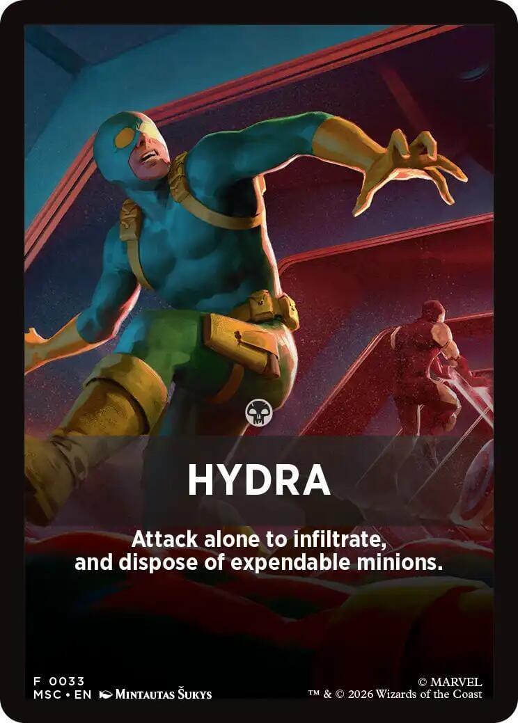 Hydra Theme Card [Marvel Super Heroes Commander] MTG Single Magic: The Gathering  | Multizone: Comics And Games
