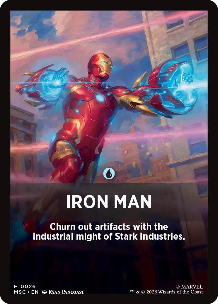 Iron Man Theme Card [Marvel Super Heroes Commander] MTG Single Magic: The Gathering  | Multizone: Comics And Games