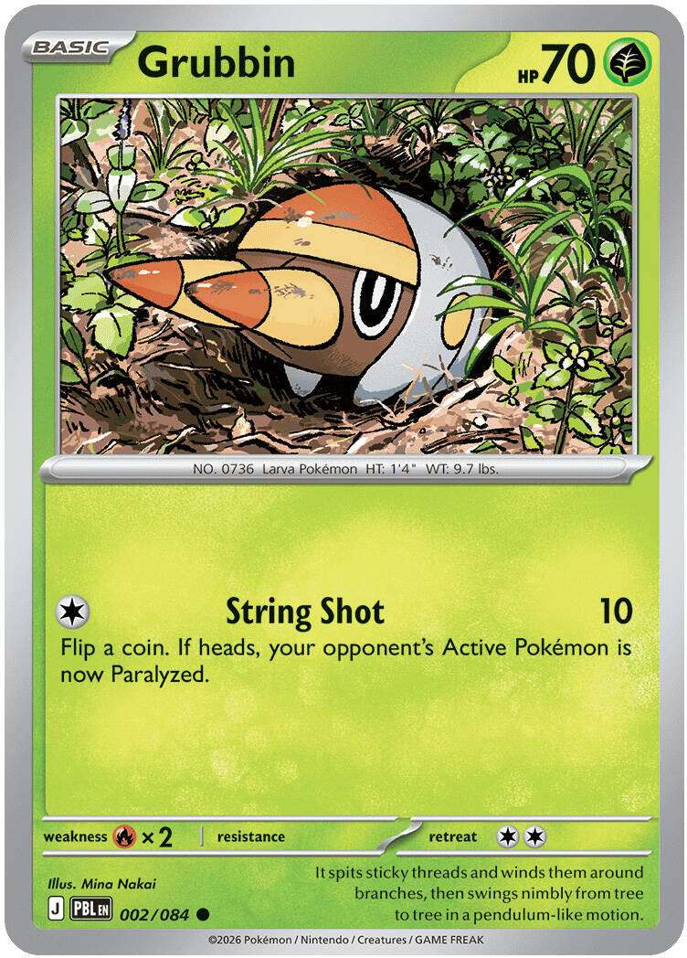 Grubbin (002/084) [Mega Evolution: Pitch Black] | Multizone: Comics And Games