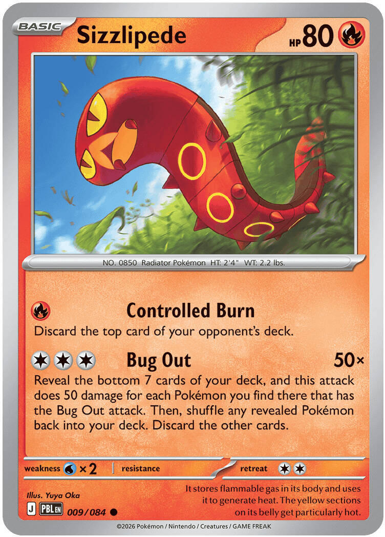 Sizzlipede (009/084) [Mega Evolution: Pitch Black] | Multizone: Comics And Games