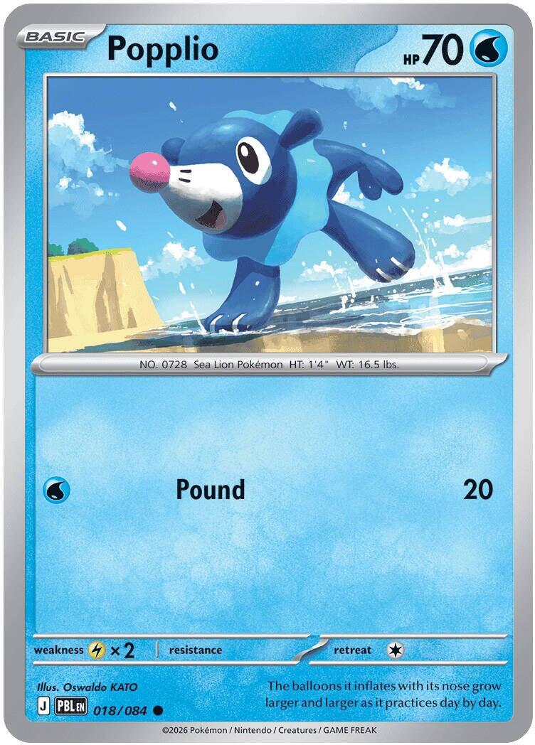 Popplio (018/084) [Mega Evolution: Pitch Black] | Multizone: Comics And Games