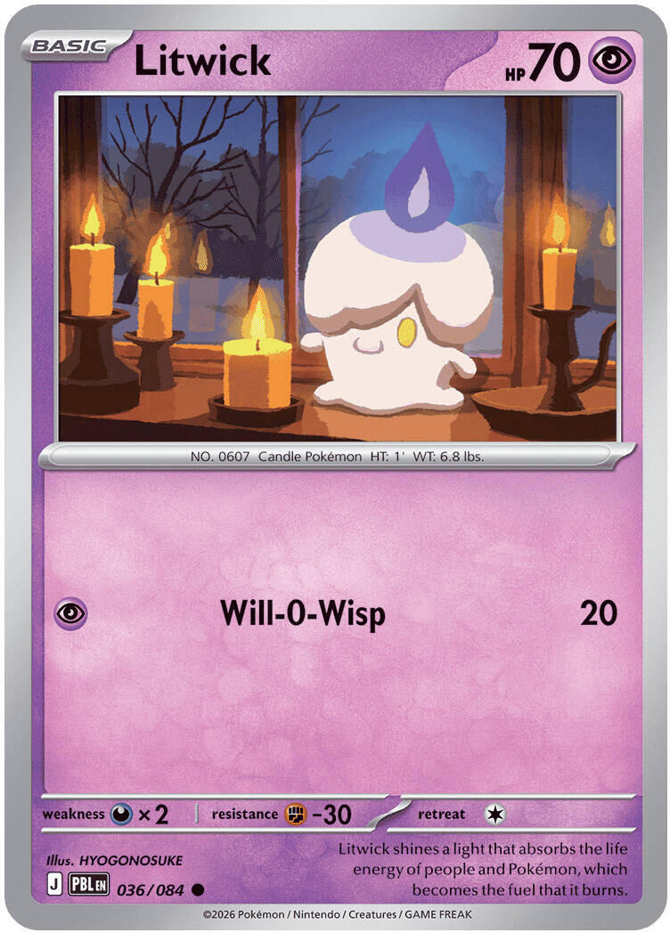 Litwick (036/084) [Mega Evolution: Pitch Black] | Multizone: Comics And Games