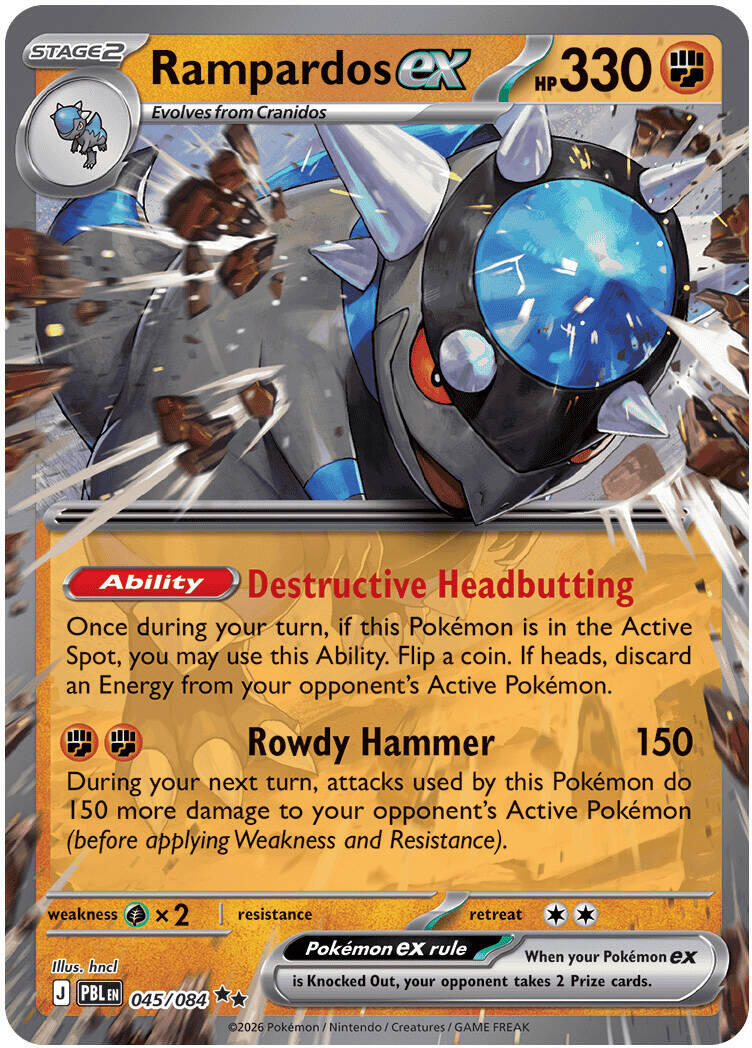 Rampardos ex (045/084) [Mega Evolution: Pitch Black] | Multizone: Comics And Games
