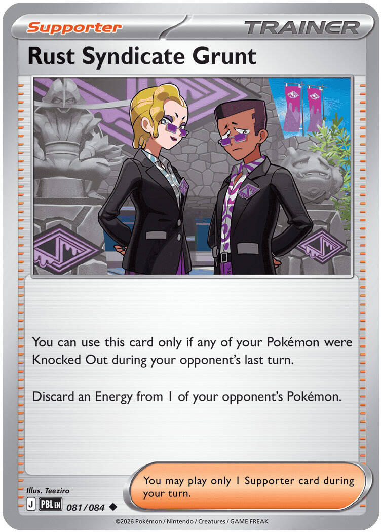 Rust Syndicate Grunt (081/084) [Mega Evolution: Pitch Black] | Multizone: Comics And Games
