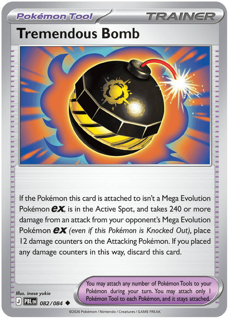 Tremendous Bomb (082/084) [Mega Evolution: Pitch Black] | Multizone: Comics And Games