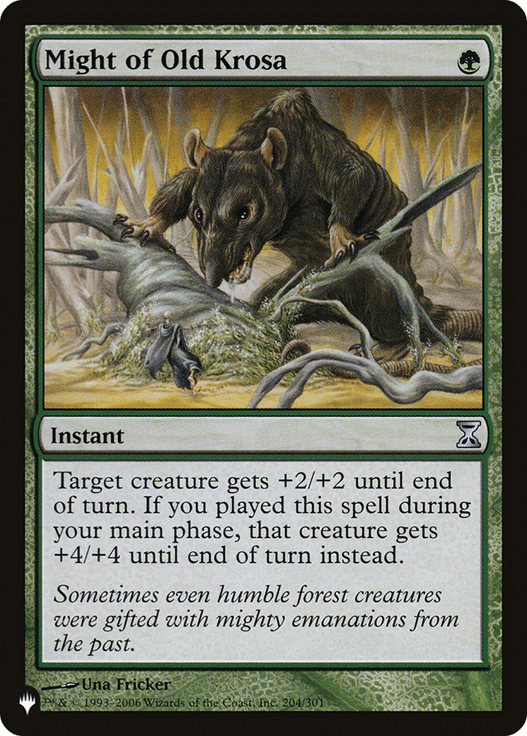 Might of Old Krosa [The List] MTG Single Magic: The Gathering  | Multizone: Comics And Games