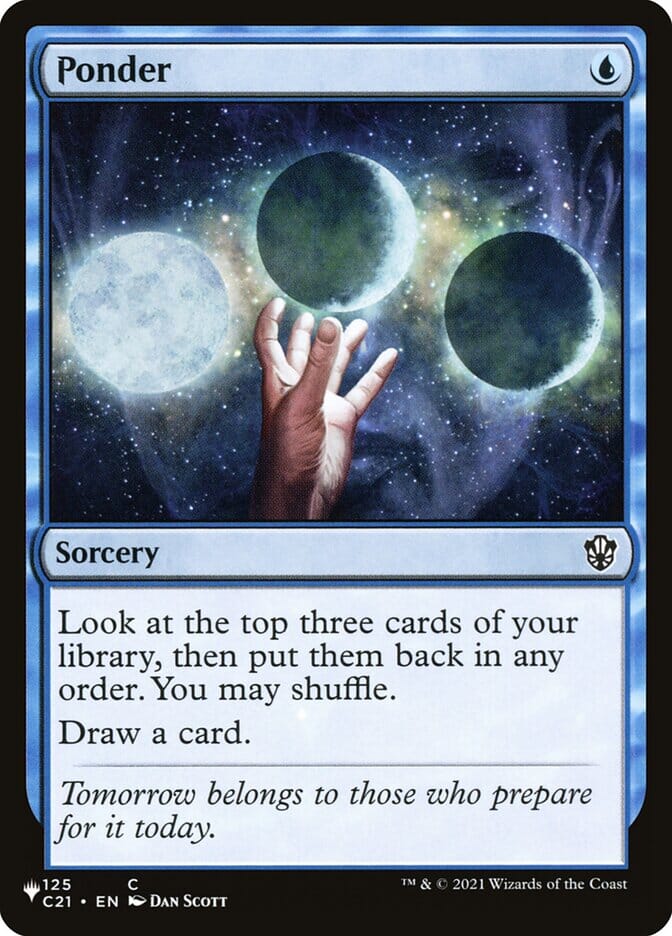 Ponder [Secret Lair: Heads I Win, Tails You Lose] MTG Single Magic: The Gathering  | Multizone: Comics And Games