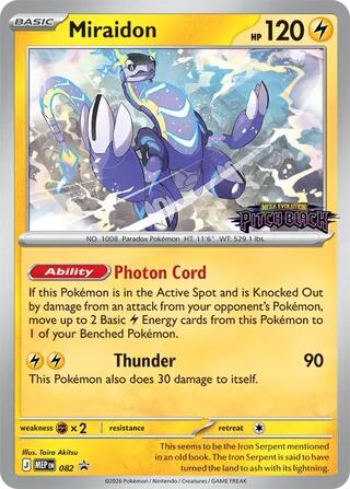 Miraidon (082) (Pitch Black Stamped) [Mega Evolution Promo] | Multizone: Comics And Games