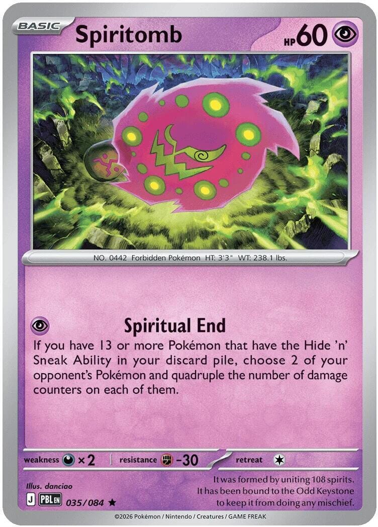 Spiritomb (035/084) (Deck Exclusive) [Mega Evolution: Pitch Black] Pokemon Single Pokémon  | Multizone: Comics And Games